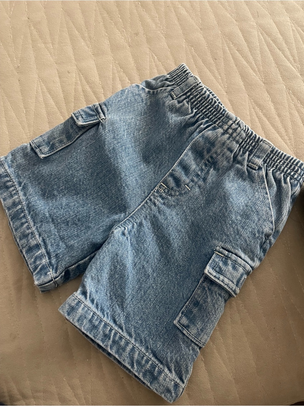 OshKosh B'gosh Light Blue Denim Cargo Shorts - Kids